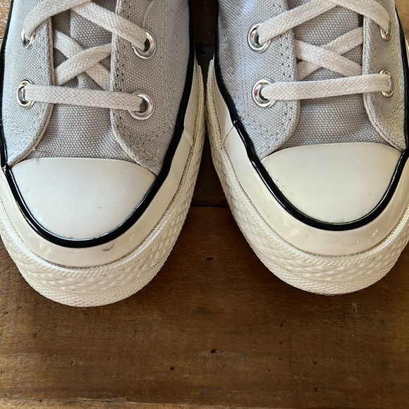 Converse Chuck Taylor all star gray lifted platform EUC like new. Men 5 Women 7 - Picture 6 of 9